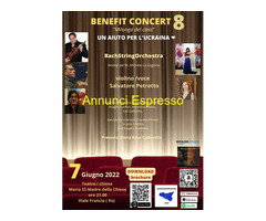 Benefit Concert 8 ,raccolta fondi per L' Ucraina