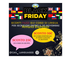 CorsoCorsi di Lingua - Sconti Black Friday!