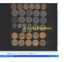 34 MONETE IN LIRE 20-50-50 PICCOLE-200 DI CUI
