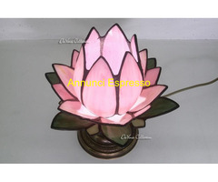Lampada Tiffany Fiore di Loto Rosa Miglior Prezzo