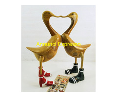 Papere in Legno Coppia a forma di Cuore  Grandi