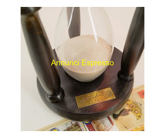 Clessidra Artigianale in Legno + Meridiana Grande
