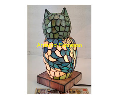 Lampada Tiffany GUFO in Mosaico di Vetro DaVinci