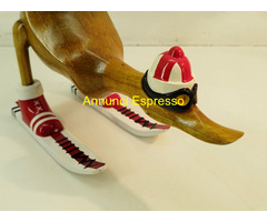 Papera Sci Scultura in Legno dipinta a Mano