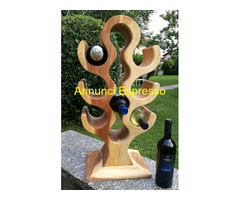 Portabottiglie Legno etnico Porta 10 bottiglie