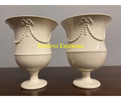 Antichi  vasi in ceramica smaltata XIX sec Vittori