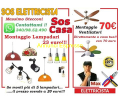 Elettricista lampadario Montesacro Bufalotta Roma