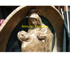 Statua di bronzo  cm 98 x 92 arte sacra