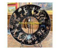 Piatto neoclassico  in Vetro Vedar Milano anni 30