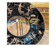 Piatto neoclassico  in Vetro Vedar Milano anni 30