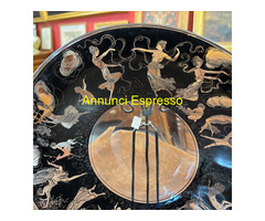 Piatto neoclassico  in Vetro Vedar Milano anni 30