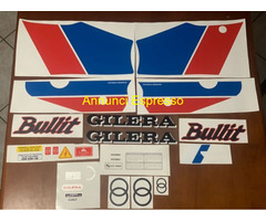 Gilera bullit 1 serie rosso e blu kit adesivi