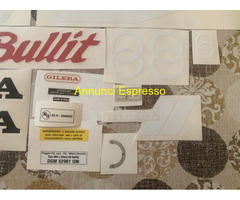 Gilera bullit 1 serie rosso e bianco kit adesivi