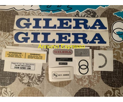 Gilera bullit bianco verde gialli kit adesivi