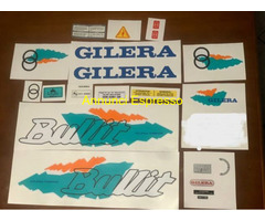 Gilera bullit bianco verde arancione kit adesivi