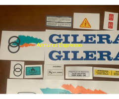 Gilera bullit bianco verde arancione kit adesivi