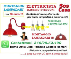 Elettricista roma installazione plafoniere