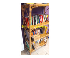 Libreria di vero bamboo 4 ripiani perfetta 150 cm
