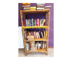 Libreria di vero bamboo 4 ripiani perfetta 150 cm