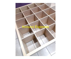 Libreria Ikea Kallax 5 x 5 effetto rovere 185 cm