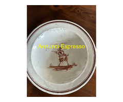 Antico piatto Pesaro in maiolica Bonucci e Latti