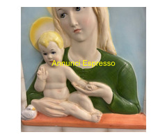 Antica placca vergine e bambino Lenci -Torino 1935