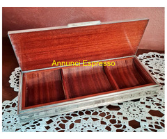 Antica scatola porta oggetti in argento 800  FI 96