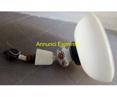 Lampadario in Vetro e Ceramica