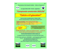 Campionato amatoriale di calcio a 8 giocatori