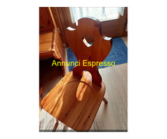 Sedie tirolesi  legno grezzo