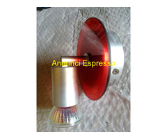 Faretto orientabile alogeno a 220 volt completo