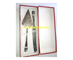 Paletta Coltello da Torta antichi in Silver Plated