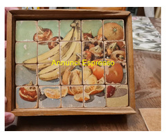 Gioco dei cubi  scatola Puzzle  del 1950 circa