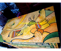CASSETTIERA ARTISTICA VINTAGE DIPINTA A MANO