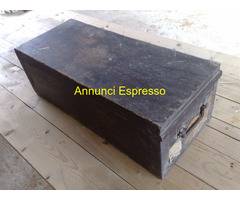 Cassa Baule antica in legno usata per spedire