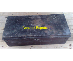 Cassa Baule antica in legno usata per spedire