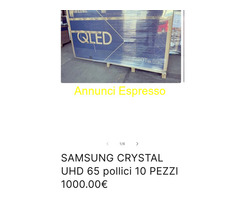 Samsung Crystal UHD 65 pollici 10 pezzi