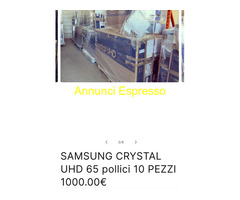 Samsung Crystal UHD 65 pollici 10 pezzi