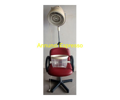 Casco da parrucchiere con poltrona tutto regolabil