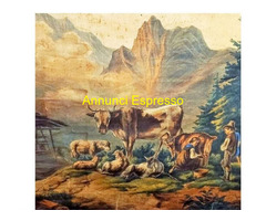 Scena agreste grande pannello a rullo da parete, a