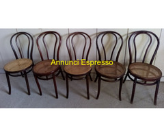 Sedie Thonet n° 5 pz. Antiche in legno