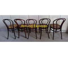 Sedie Thonet n° 5 pz. Antiche in legno