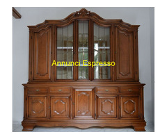 Mobile sala vetrina Credenza misure larg. 240 cm.