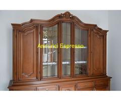 Mobile sala vetrina Credenza misure larg. 240 cm.