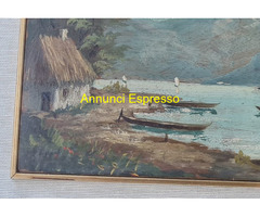 Quadro   olio su  tavola   firmato G Singaulf   .