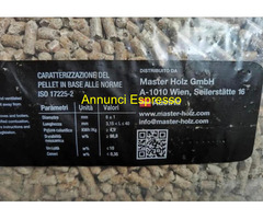 Pellet MASTERHOLZ pedana da 72 sacchi 15kh 180€
