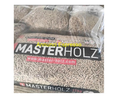 Pellet MASTERHOLZ pedana da 72 sacchi 15kh 180€