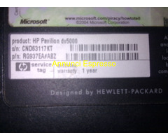 HP DV5000 x pezzi ricambio
