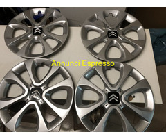 COPRICERCHI-COPPE DA 15 -ALLUMINIO X CITROEN C3