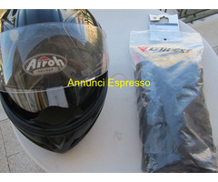 CASCO-AIROH SC66 CARB-KEVLAR+GUANTI-DAINESE-JERICO